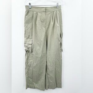 House of Harlow 1960 Cargo Wide Leg Pants Size Medium Women's Sage Green